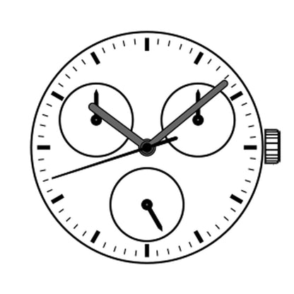 Hattori Epson TMI VH68A quartz watch movement, precise Japanese mechanism for quality watch accessories.
