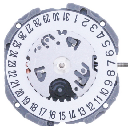 Hattori Epson TMI VJ14 quartz watch movement with date at 3/6, precision Japan-made component