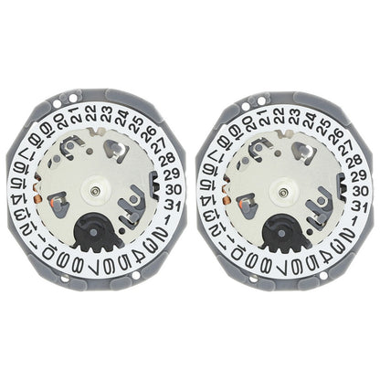 Hattori Epson TMI VJ24B quartz watch movement with date display at 3 o'clock, Japan-made precision.