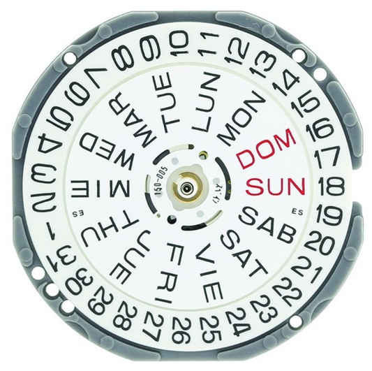 Hattori Epson TMI VJ33 quartz watch movement, Japan-made precision for reliable timekeeping.