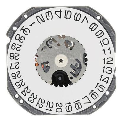 Hattori Epson TMI VJ42 quartz watch movement with date window at 3 and 6, Japan made.