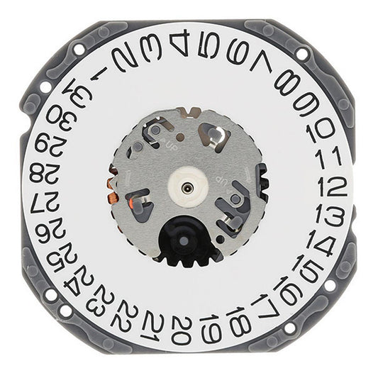 Hattori Epson TMI VJ42 quartz watch movement with date window at 3 and 6, Japan made.
