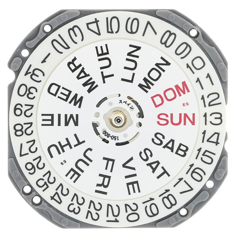 Hattori Epson TMI VJ43 quartz watch movement, Japan-made precision replacement part for watch accessories.