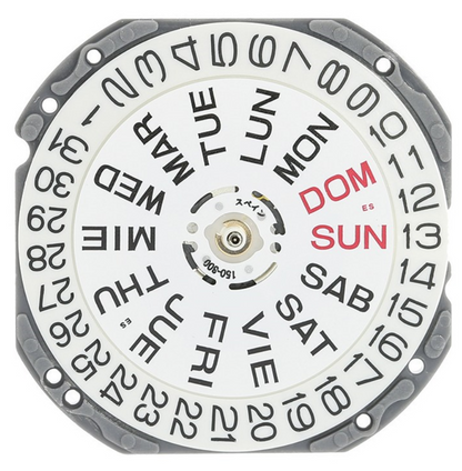 Hattori Epson TMI VJ43 quartz watch movement, Japan-made precision replacement part for watch accessories.