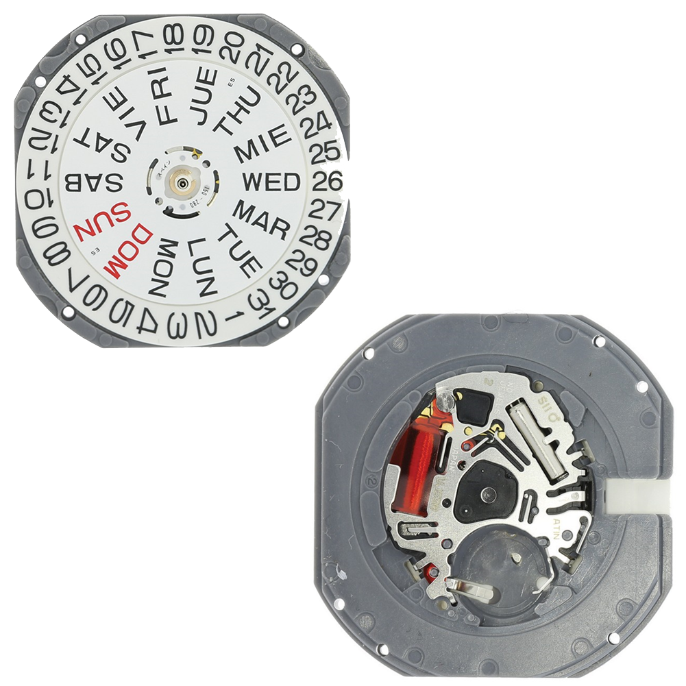 Hattori Epson TMI VJ53 quartz watch movement, precision Japan-made mechanism for watch accessory repairs