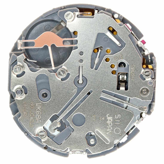 Hattori Epson VK68A quartz watch movement with precision assembly, Japan made for reliable timekeeping