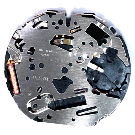 Hattori Epson TMI VL57A quartz watch movement, precision Japanese craftsmanship for watch accessories.