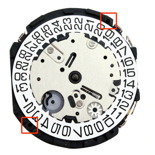 Hattori VR32 Japan quartz chronograph watch movement with precise timing components