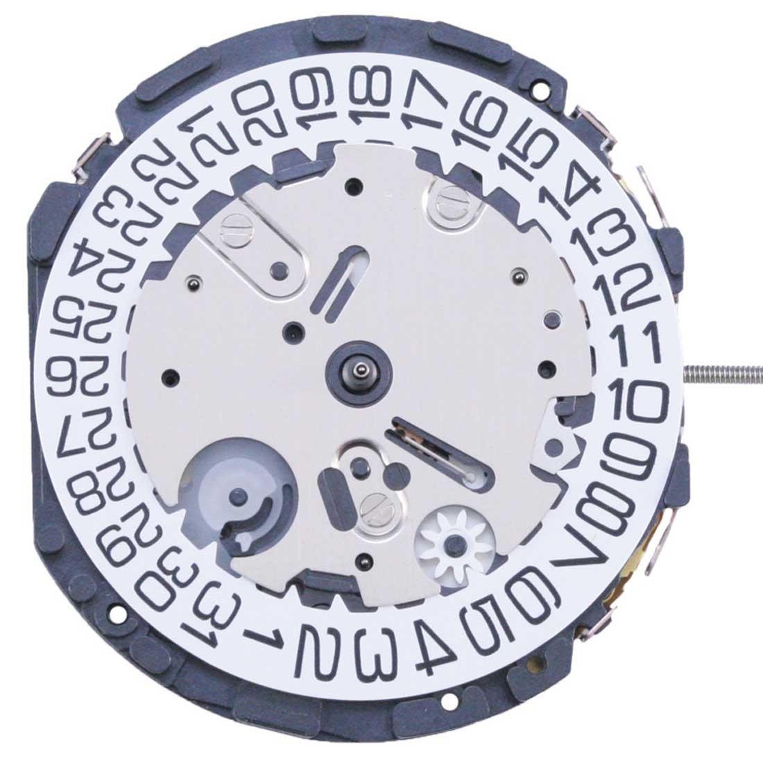 Hattori Epson TMI VR34 quartz watch movement, precision Japanese craftsmanship for accessories.