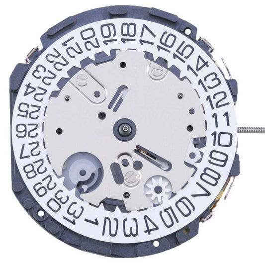 Hattori Epson TMI VR34 quartz watch movement, precision Japanese craftsmanship for accessories.