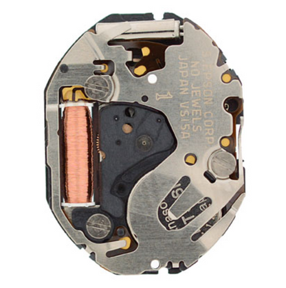 Hattori Epson TMI VS15A solar quartz watch movement, reliable Japanese craftsmanship, ideal for watch repairs.