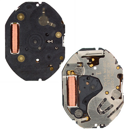Hattori Epson TMI VS15A solar quartz watch movement, precise Japanese quality for repairs.