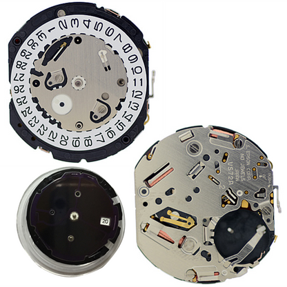 Hattori Epson VS72A solar quartz watch movement for accurate Japan-made timekeeping in watch accessories.
