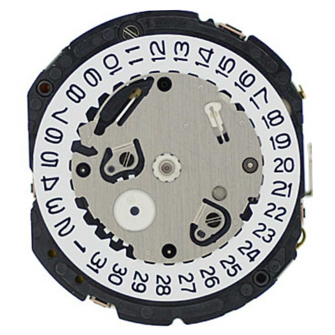 Hattori Epson TMI VS75A quartz watch movement with solar power, made in Japan for reliable timekeeping.