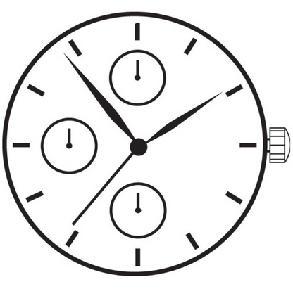 Hattori Epson TMI VX3N quartz watch movement, precise Japan-made mechanism for watch repairs and accessories