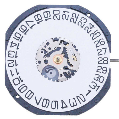 Hattori Epson VX62E quartz watch movement, precision Japan-made mechanism for accurate timekeeping.