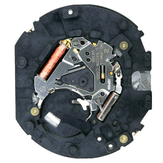 Hattori Epson VX7N quartz watch movement, precision Japanese craftsmanship for watch accessories.