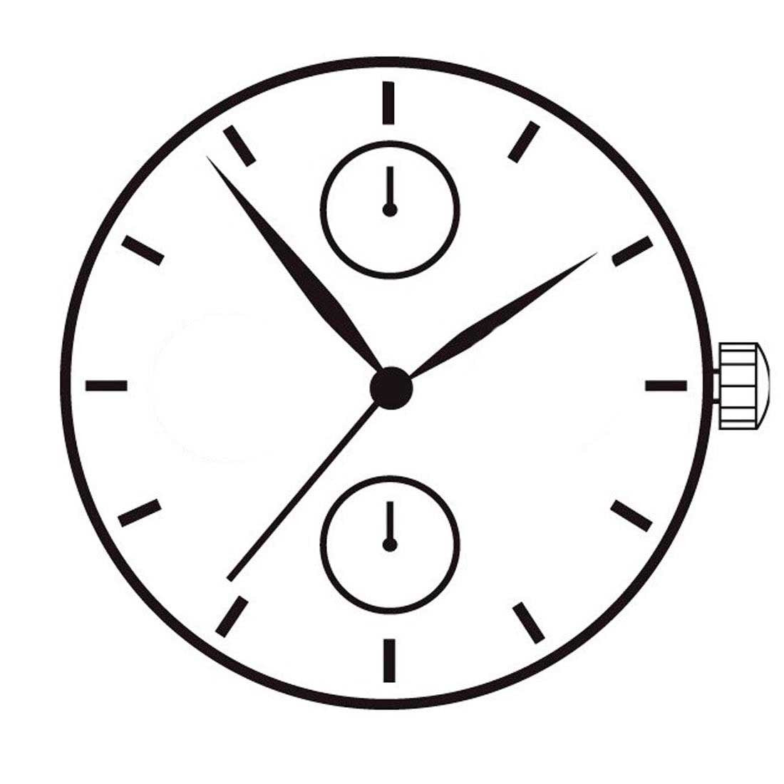Hattori Epson TMI VX7P quartz watch movement, precise Japan-made mechanism for reliable timekeeping.