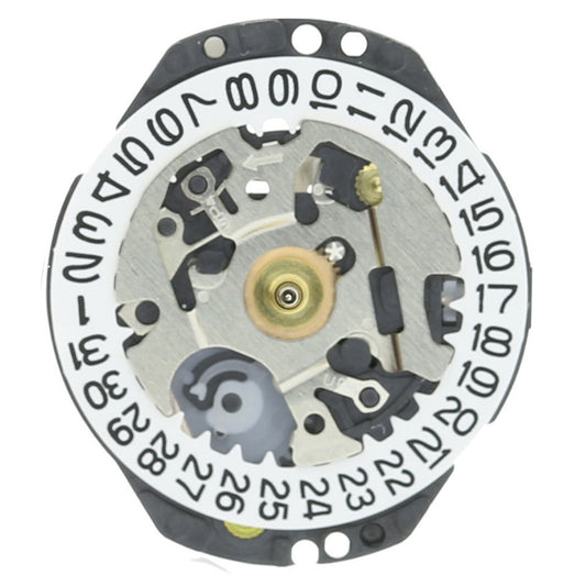 Hattori Epson VX82E quartz watch movement with date at 3 and 6 o'clock, Japan made.