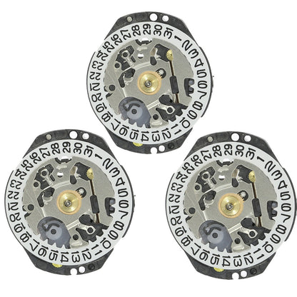 Hattori Epson VX89E quartz watch movement with date display at 3 o?clock, Japan-made for accurate timekeeping.