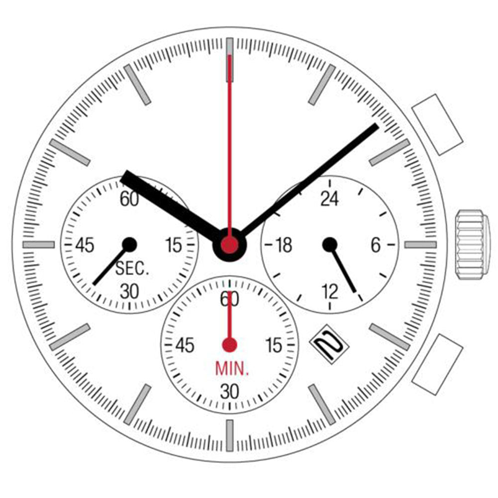 Hattori Epson TMI YM12A quartz watch movement, Japan-made precision mechanism for accurate timekeeping.