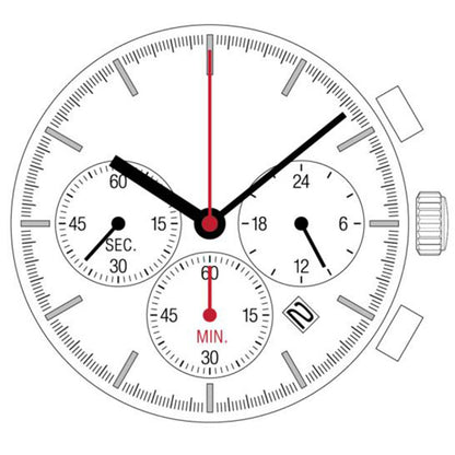 Hattori Epson TMI YM12A quartz watch movement, Japan-made precision mechanism for accurate timekeeping.