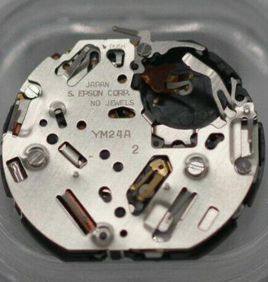Hattori Epson TMI YM24A quartz watch movement, Japan-made precision mechanism for repair and accessories