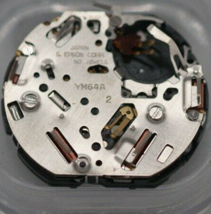 Hattori Epson TMI YM64 quartz watch movement, precision Japan-made mechanism for watch accessories.