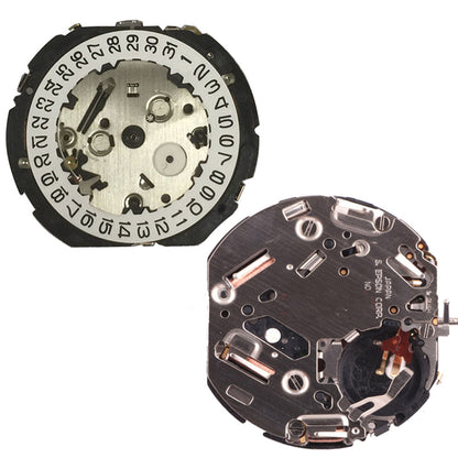 Hattori Epson TMI YM82A quartz watch movement, Japan-made for precise watch repair and maintenance.