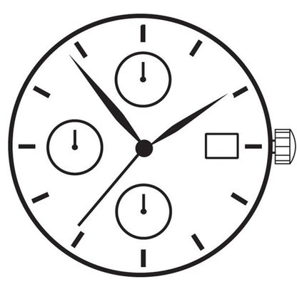 Hattori Epson YM85 quartz watch movement showcasing precise Japanese engineering for accurate timekeeping.