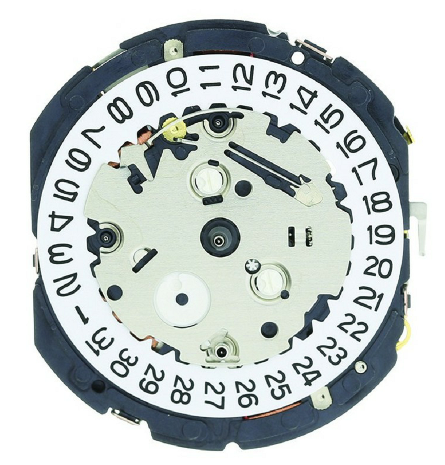 Hattori Epson YM92A quartz watch movement, precision Japanese craftsmanship for reliable timekeeping.